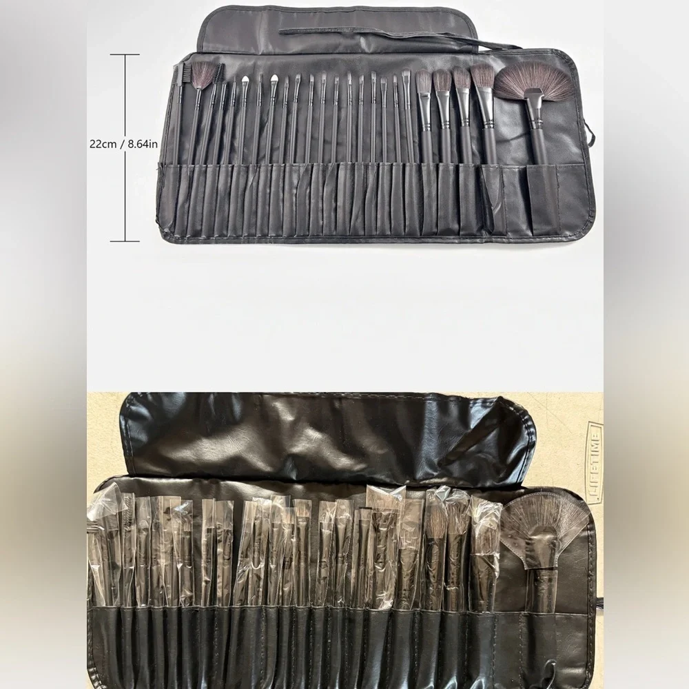 NWT 23 Piece Makeup Brush Set With Carrying Case